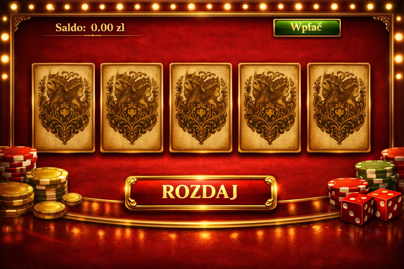 Video Poker — UI variant 2, alternative graphic theme by Fixlys